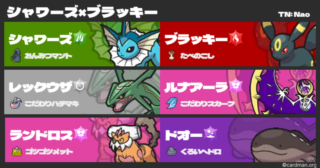 S38 R1794 最終904位】 シャワーズ×ブラッキーで最終3桁！ 【ポケモン