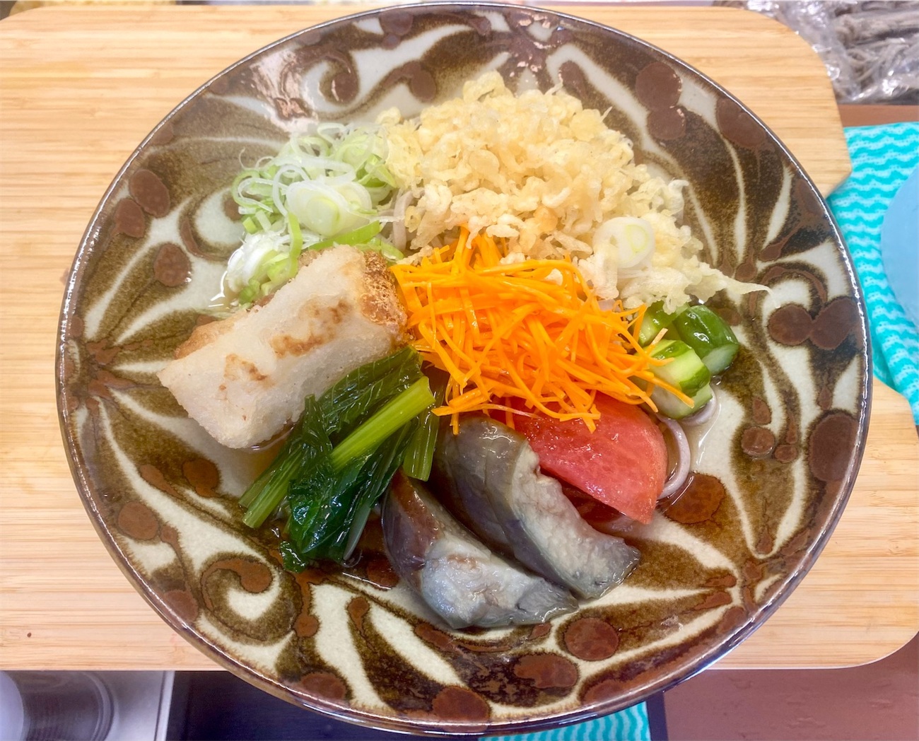 新店】龍神そば（田無）金そば〔旬野菜の精進そば•全部乗せ〕＋山賊