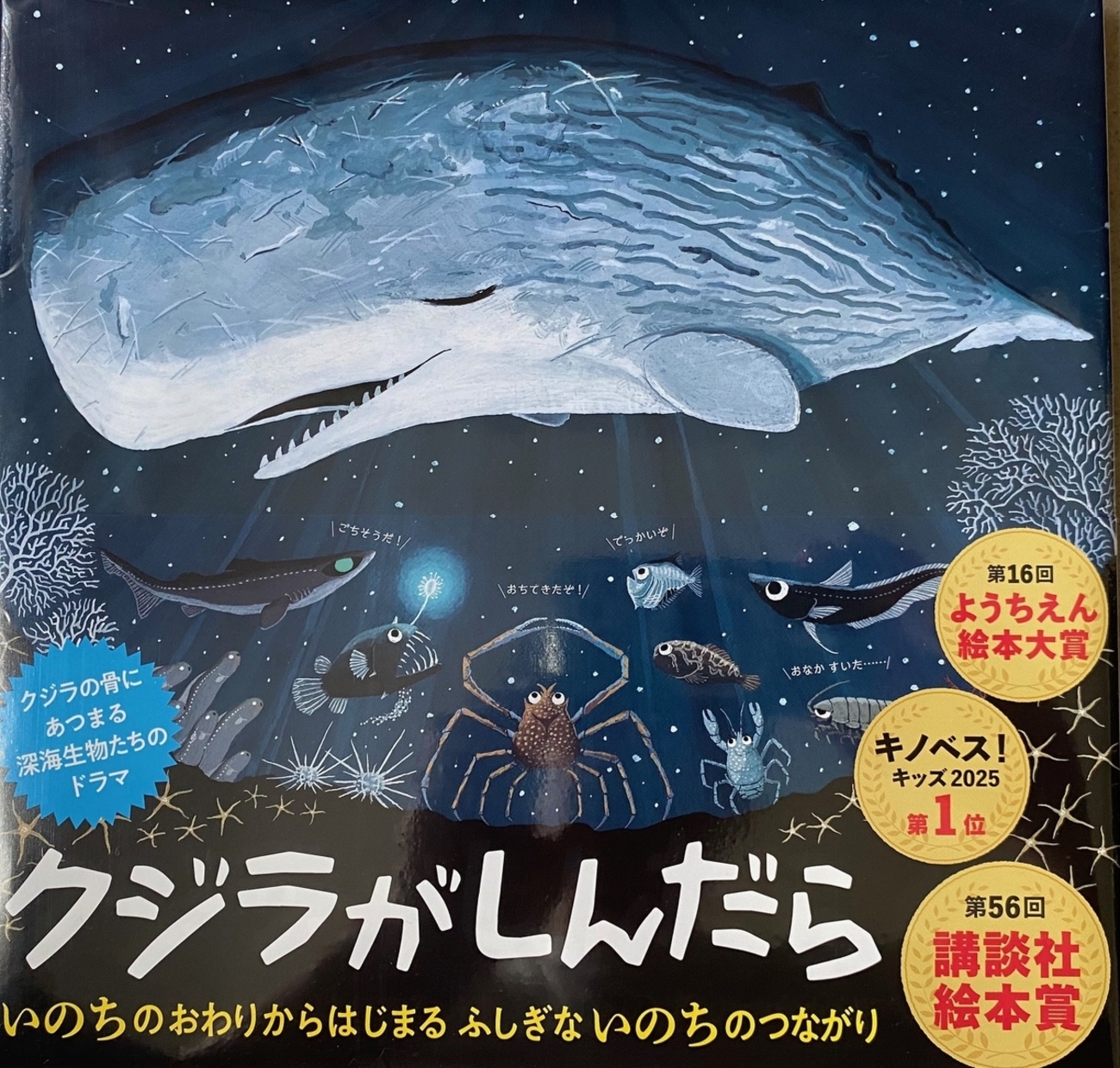 鯨骨生物群集」をテーマにした絵本『クジラがしんだら』が面白い