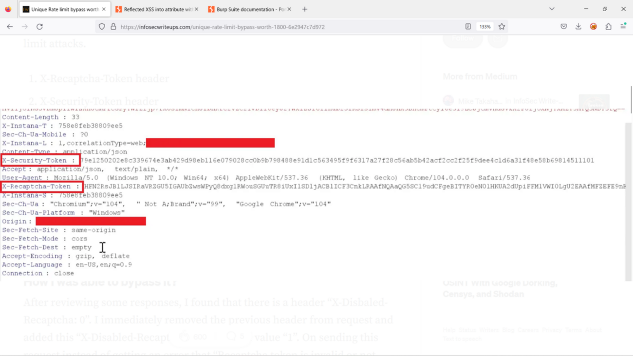 Unique Rate limit bypass worth 1800$を訳してみた - Shikata
