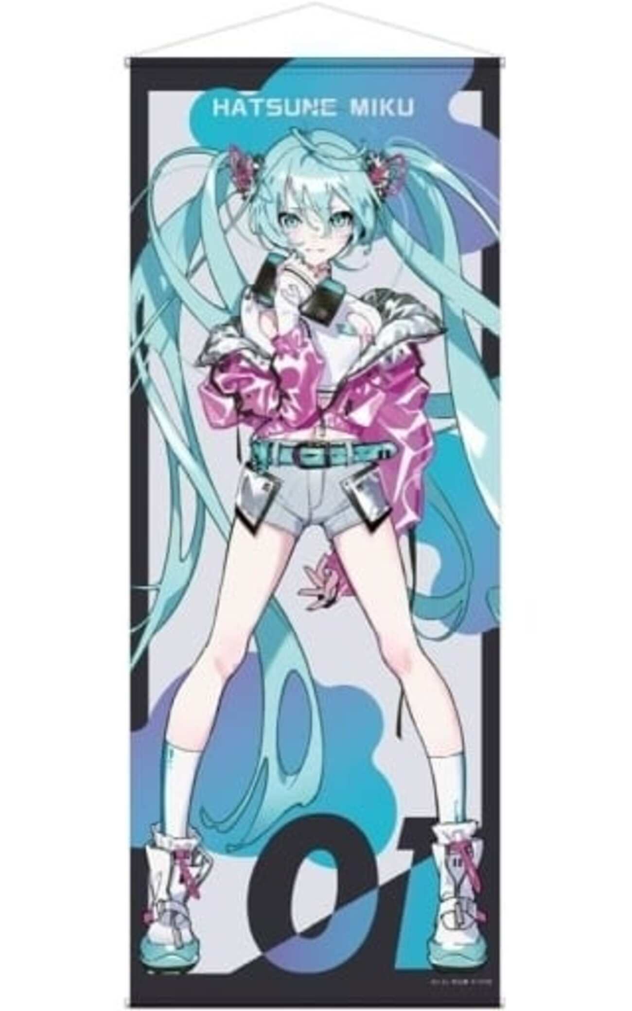 今初音ミク 等身大タペストリー Art by 米山舞 「初音ミク×SOLWA」に 