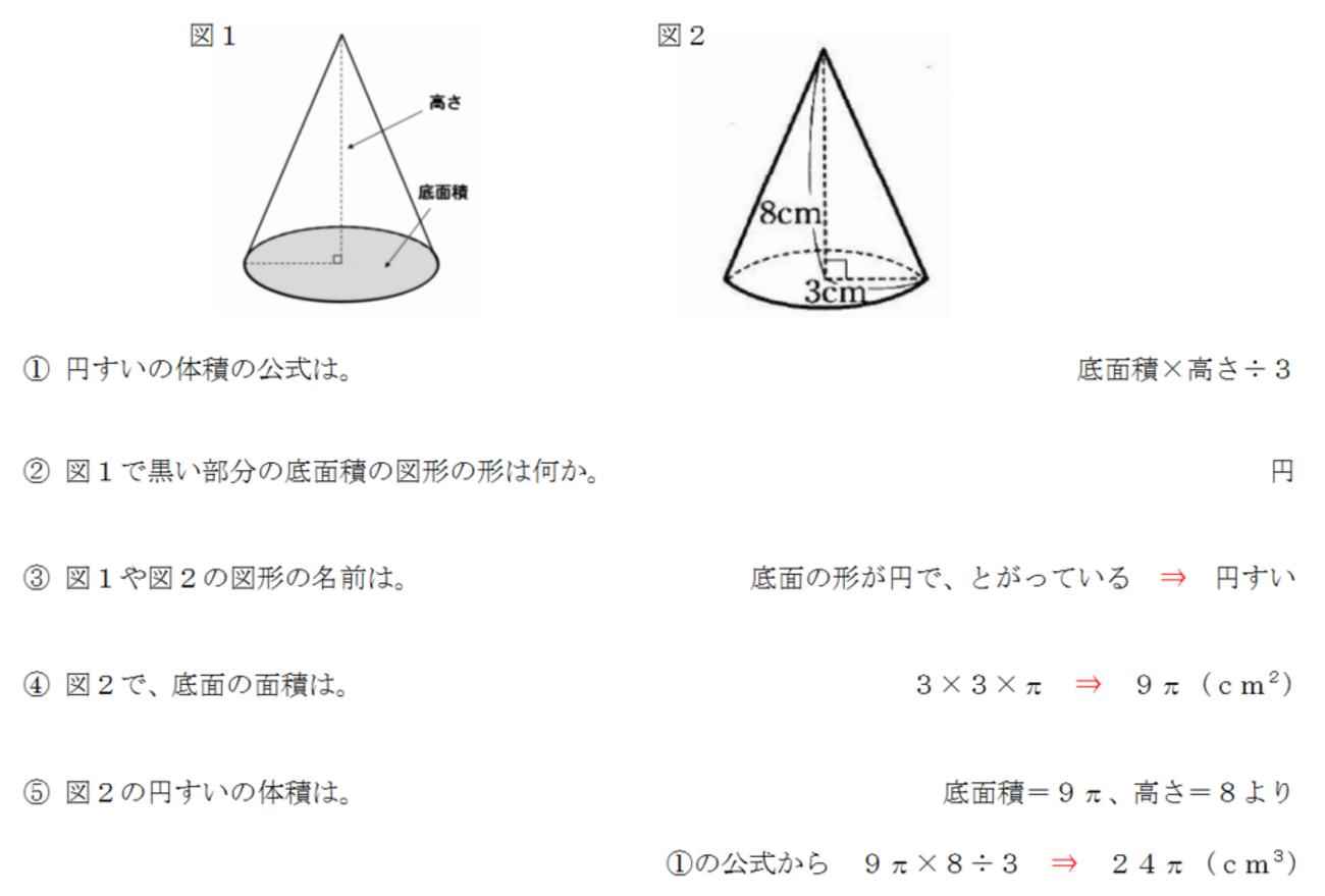 円錐の体積の公式！死ぬほど問題に出るので求め方を絶対に覚えよう！ - 中学や高校の数学の計算問題