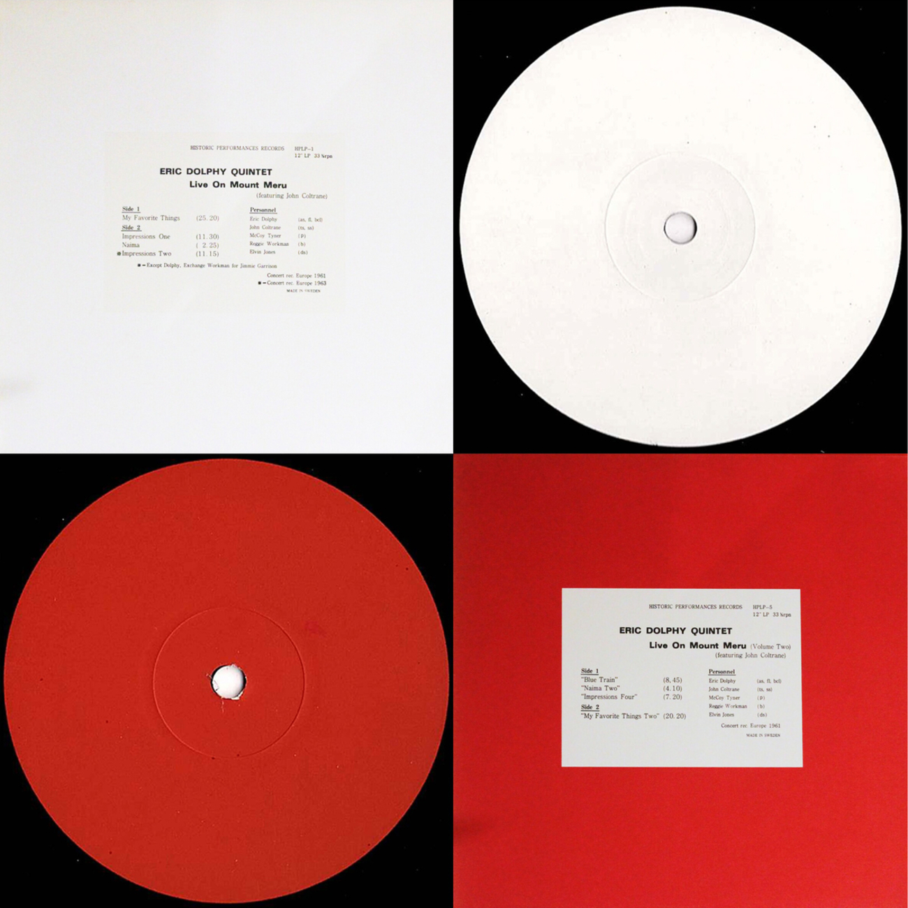 入荷したて》◇レコード/まとめて2枚セット◇Eric Dolphy（エリック