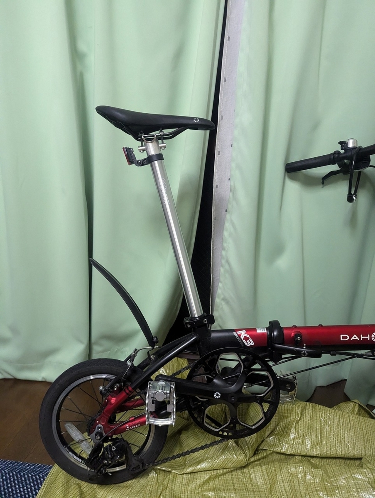 DAHON K3 シートポスト 滑る 交換 - ミニベロに乗っています（DAHON k3 