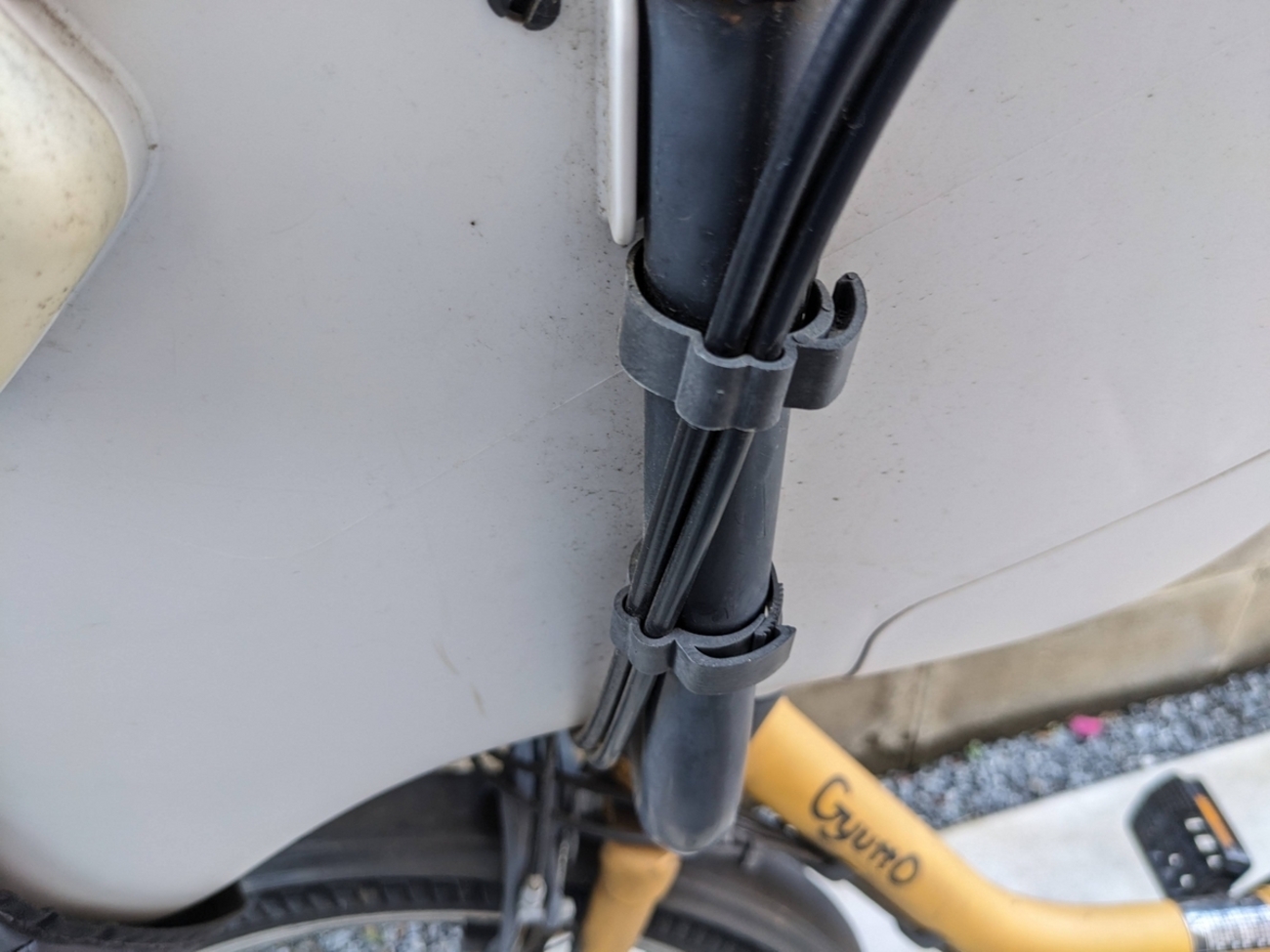 電動自転車のチャイルドシートを外した記録 - むだな ものを つくる