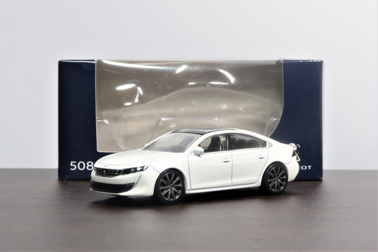 プジョー508 ミニカー2色セット Amazon | NOREV B プジョー 508 GT ハイブリッド 23 Selenium グレー 1