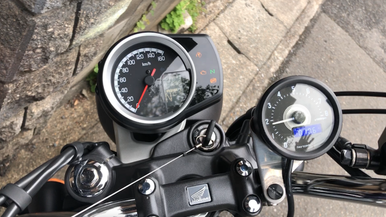 ホンダ gb350c gb350c メーター GB350にタコメーター デイトナ・VELONA 