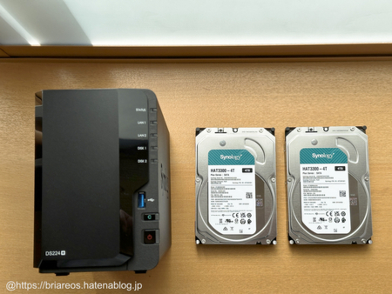 NAS構築 ①：Synology DS224+ ＆ HAT3300-4T（2台）の導入 - memento