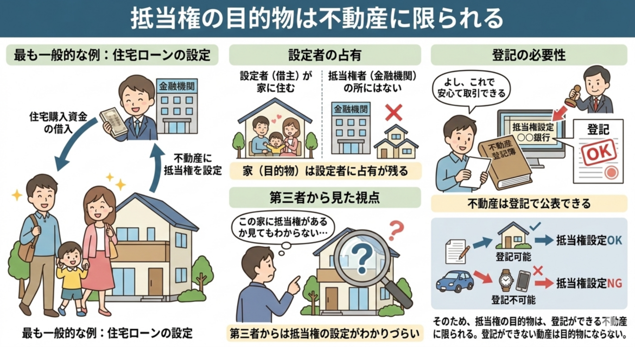 不動産と動産の違い④（抵当権と質権と譲渡担保権を比較する） - 民法勉強中・・・