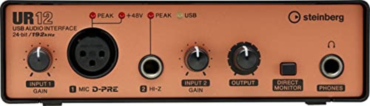shure sm58,オーディオインターフェース　UR12 steinberg UR12. マイクSM58