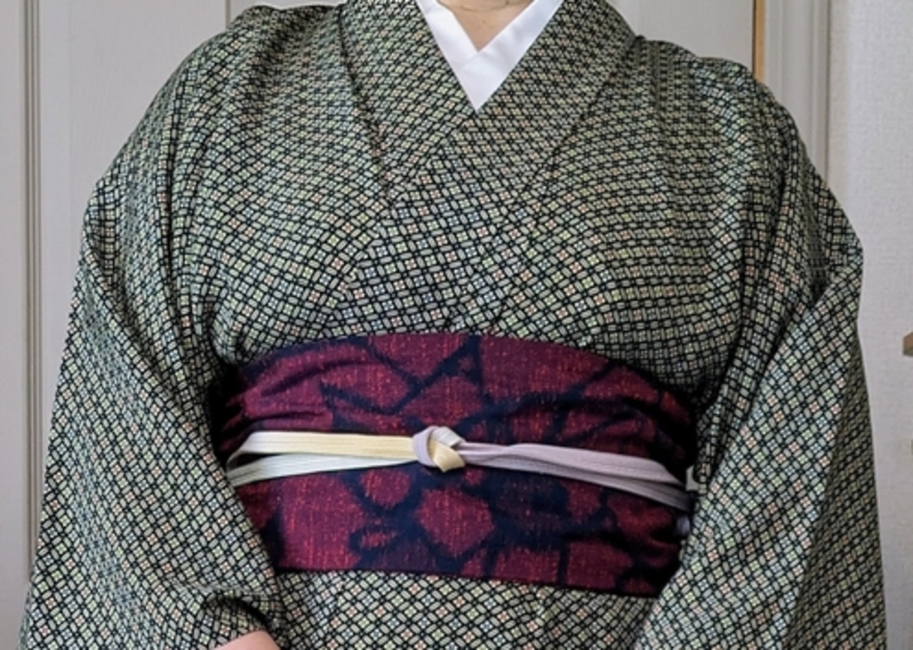 リメイク着物でお稽古に 63 単衣の着物をお稽古着に - 季節の草花と 