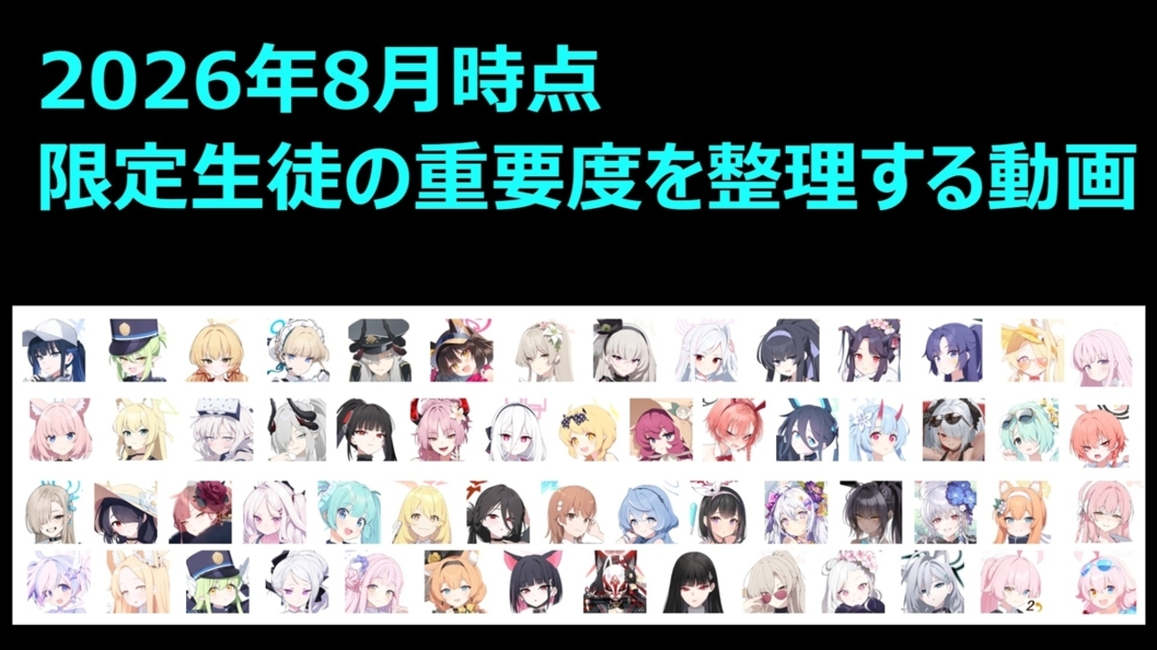 2026年8月版 限定生徒立ち位置説明動画　補足版（なんかアレな人達の一言コメント）