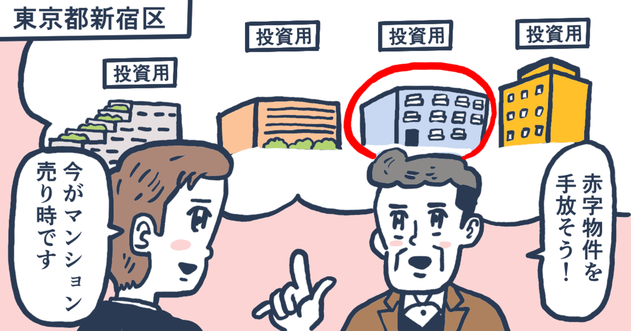 不採算だった投資用マンション。マンション相場の上昇に合わせオーナーチェンジで売却／東京都新宿区Ｓさん（50代）