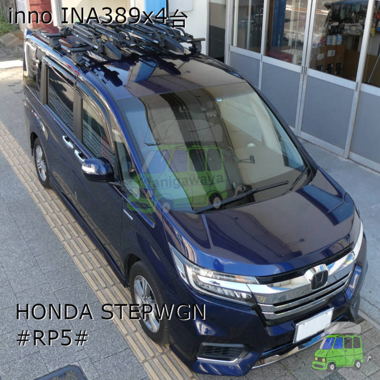 inno INA389 タイヤホールド2 4台取付事例 - 