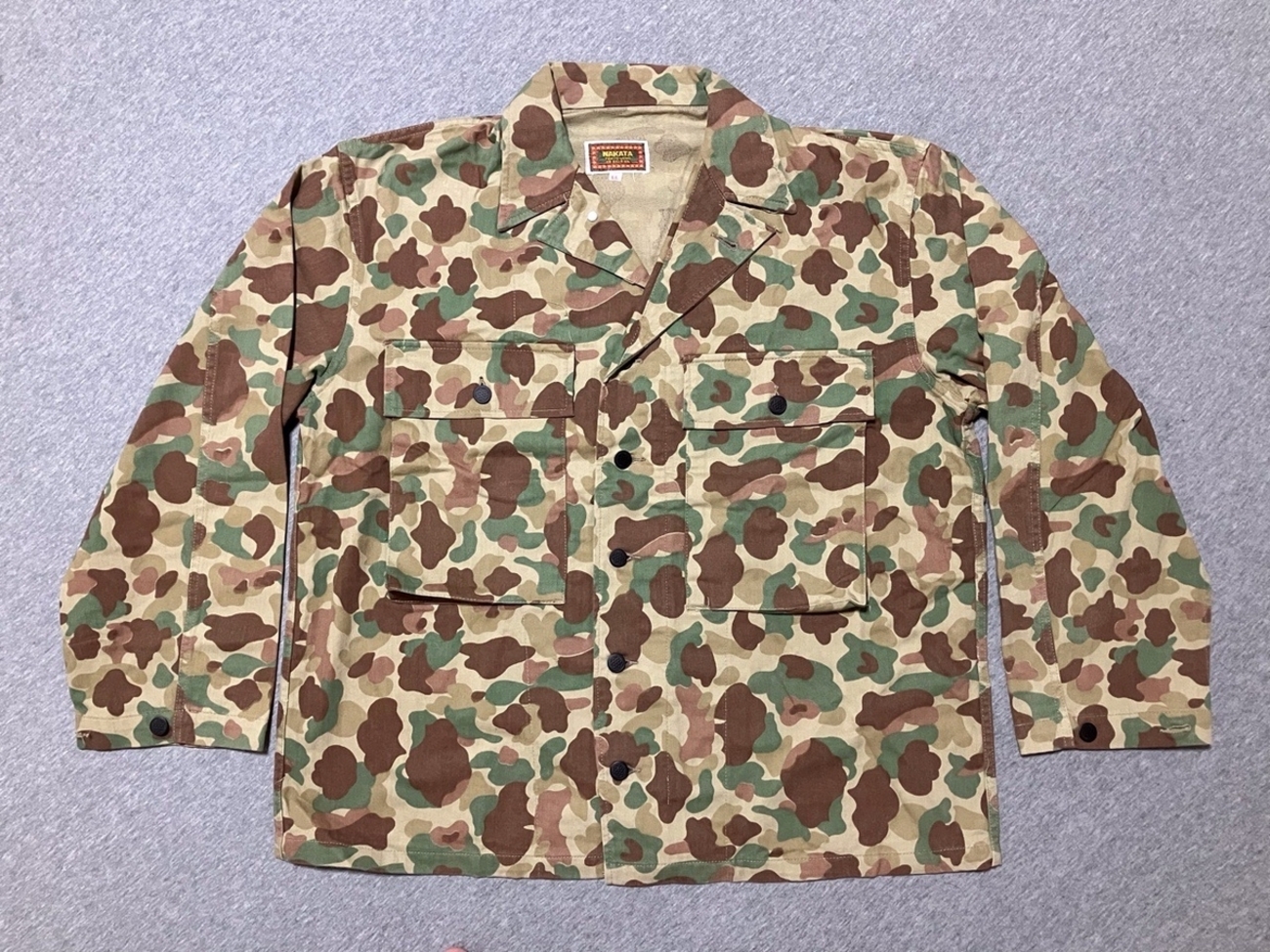 懐かしいモデル品です！【アメリカの軍服】陸軍M43HBT迷彩ジャケット 