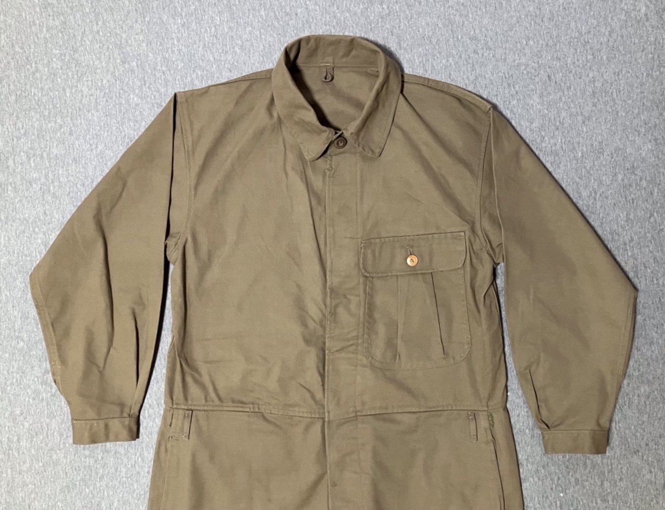 ツナギ服です！【旧日本軍の軍服】陸軍戦車兵用整備服（第二種作業衣袴