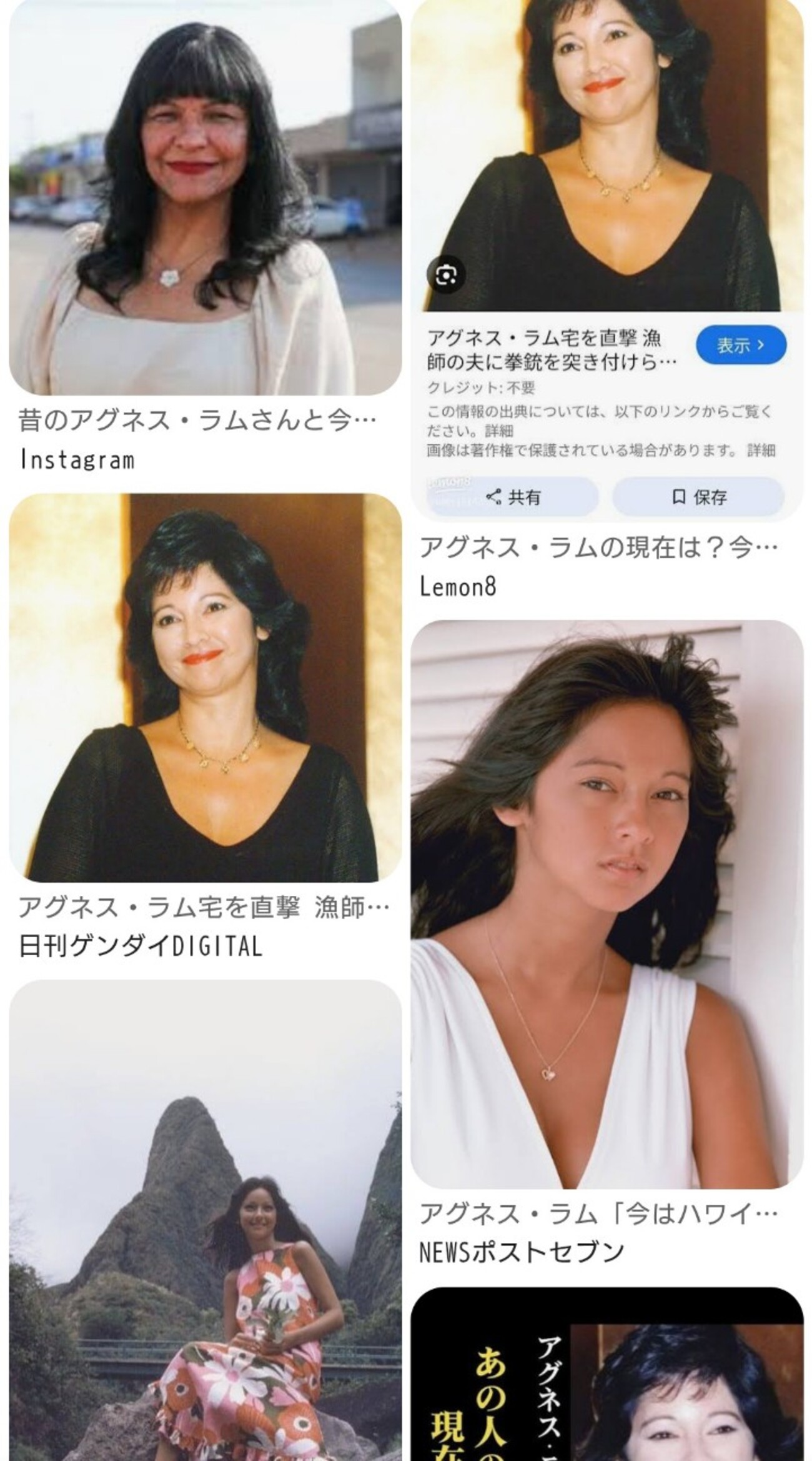 アグネス ラム 現在 写真