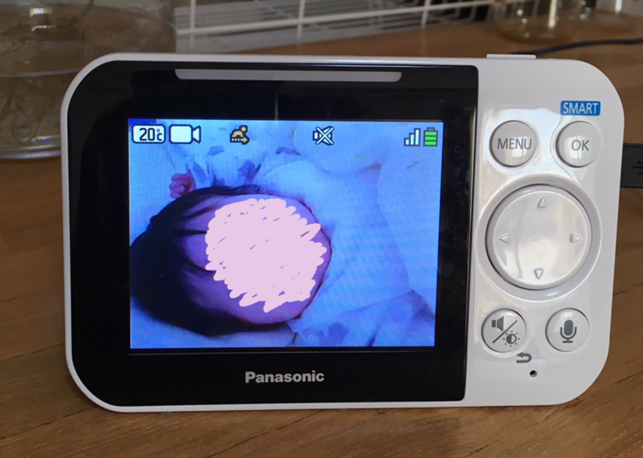 Panasonic ベビーモニター KX-HC705-W WiFI設定不要 滑っ