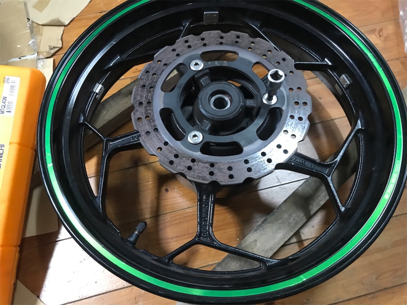Z400(EX250系) リアブレーキディスク流用 - 記録用(ついでに共有)