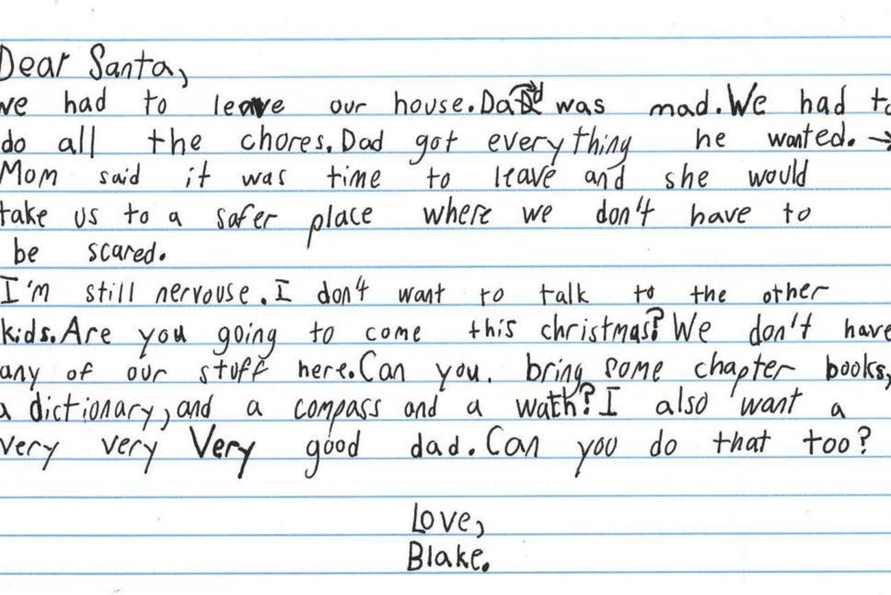 DV被害を受けた7歳の少年からサンタへの手紙「本当に良いおとうさんが欲しい」 - 猫でもわかる 秘密の英語勉強会