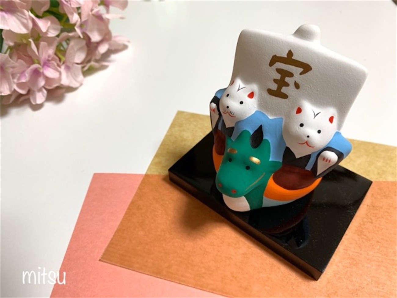 初辰猫　住吉大社授与品 中サイズ　美品　昭和 初辰猫 住吉大社授与品 中サイズ 美品 昭和 - メルカリ