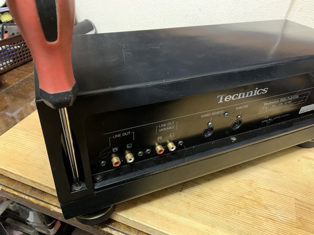 テクニクス ビンテージCDプレイヤー SL-P1200の修理 ーその2ー - Tomの 