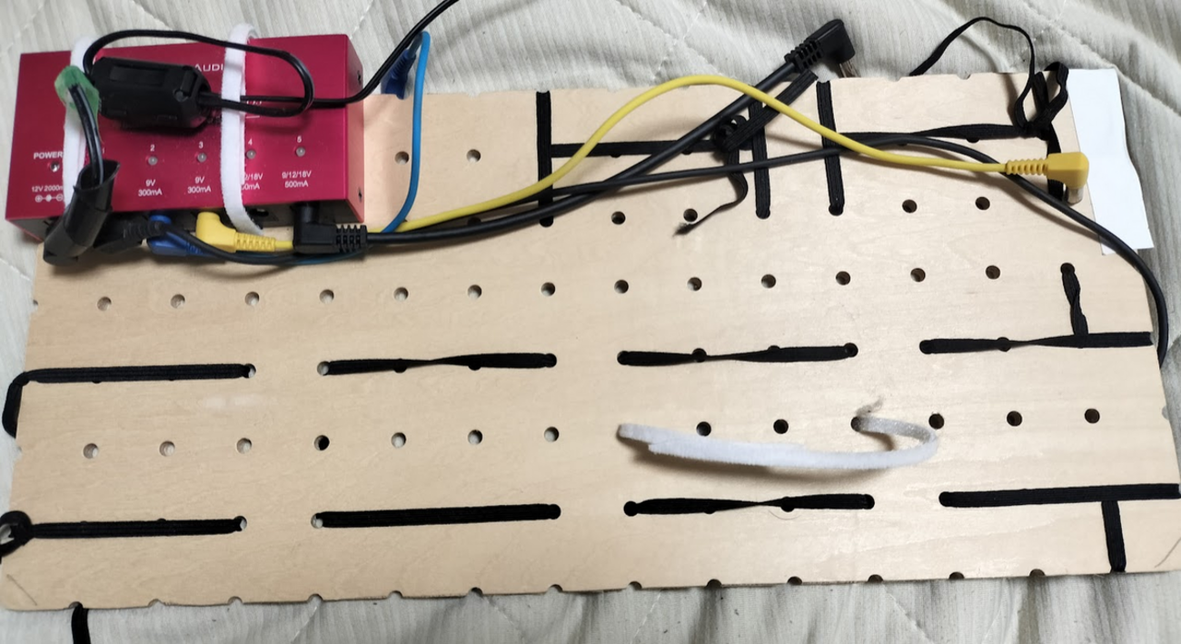 エフェクターボード 自作 （超簡易 軽量 マジックテープ不要） 簡単DIY 