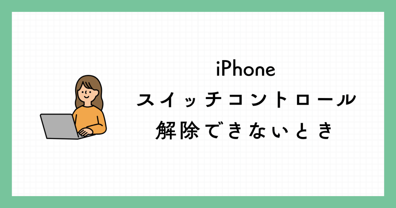 スイッチ コントロール 解除 できない