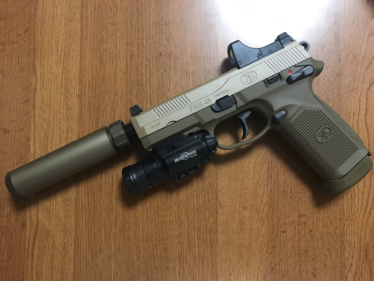 東京マルイ FNX-45 TACTICAL ［サイレンサー／マガジン3本付き
