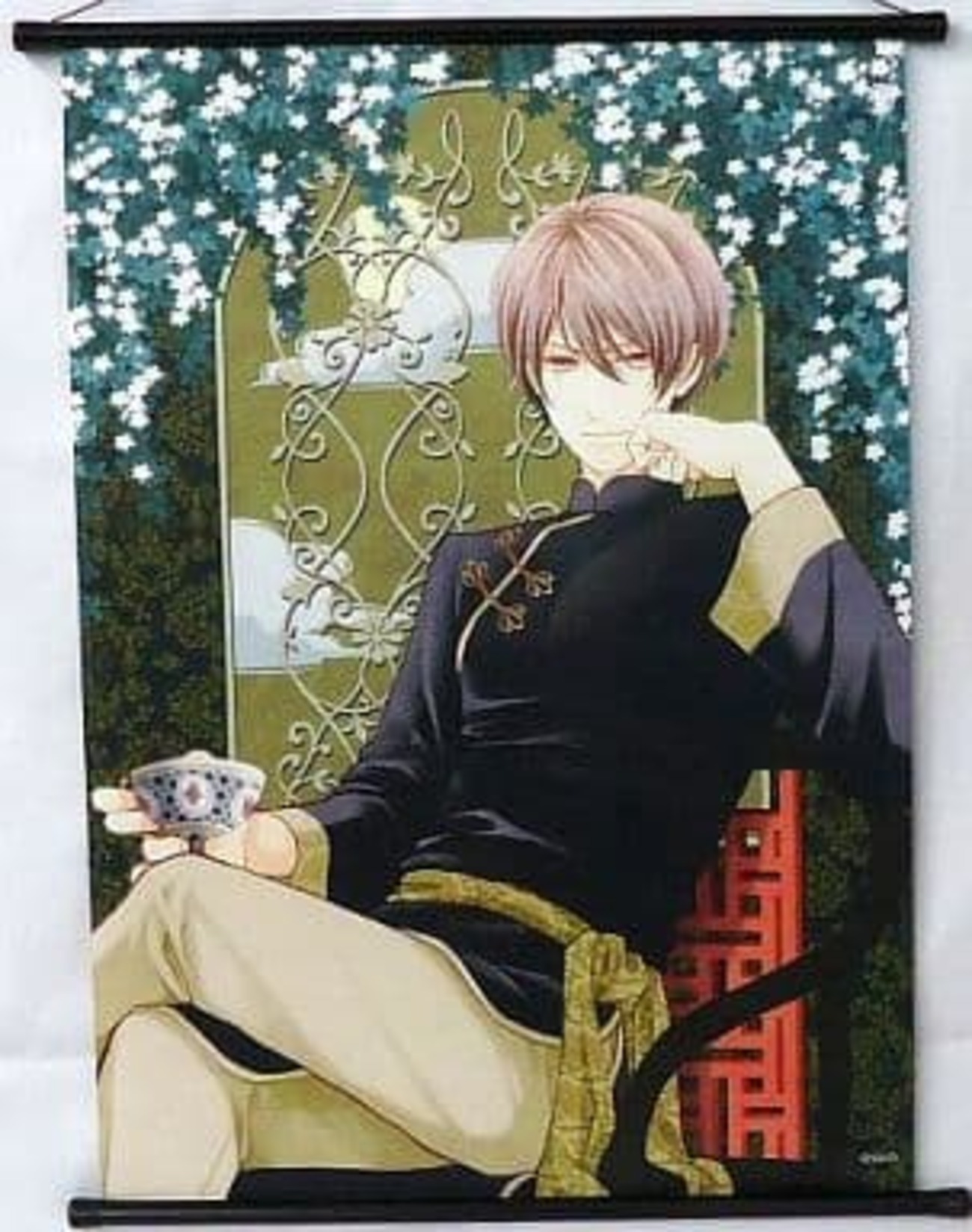 今真島芳樹(黒) B2サイズタペストリー 「蝶の毒 華の鎖～幻想