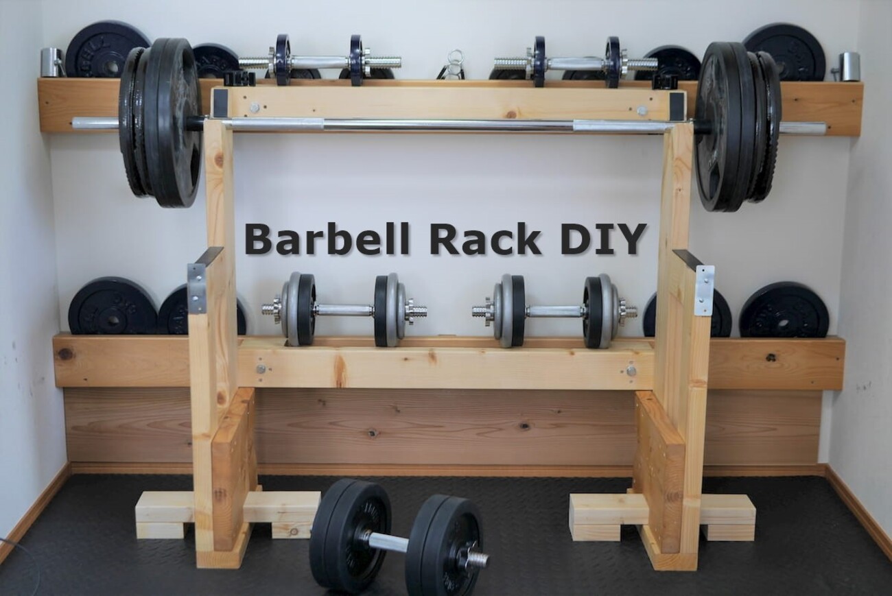 1600mmの短いバーベル用のラックをツーバイ材で自作 - 彩りある人生を