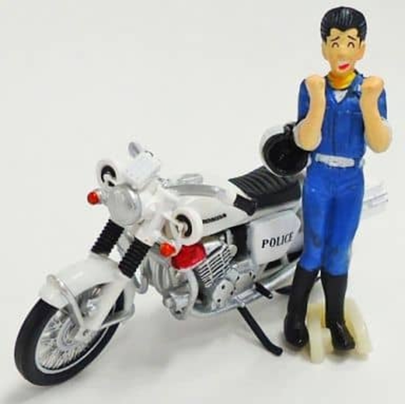 今トレーディングフィギュアの10.本田速人＆白バイ(HONDA CB750 FOUR