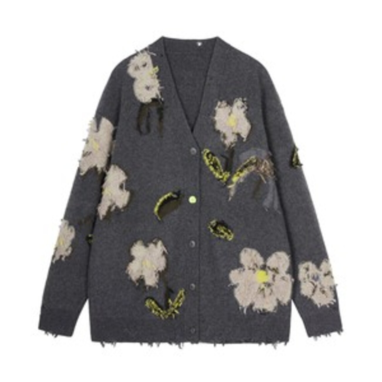 美品✨】アンサンブル カーディガン トップス 花柄 ボタニカル トリム 
