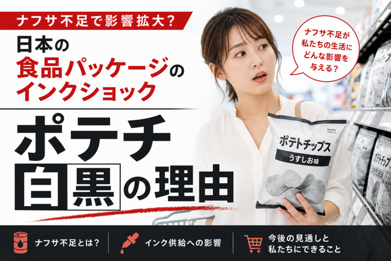 カルビーポテトチップス白黒化の理由は？印刷インク不足の背景と対象商品を徹底解説