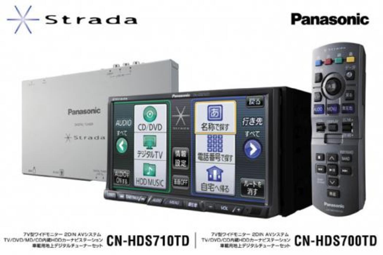 パナソニック ストラーダ モニター HDD付き Strada（ストラーダ）2DIN一体型HDDカーナビステーション3機種を