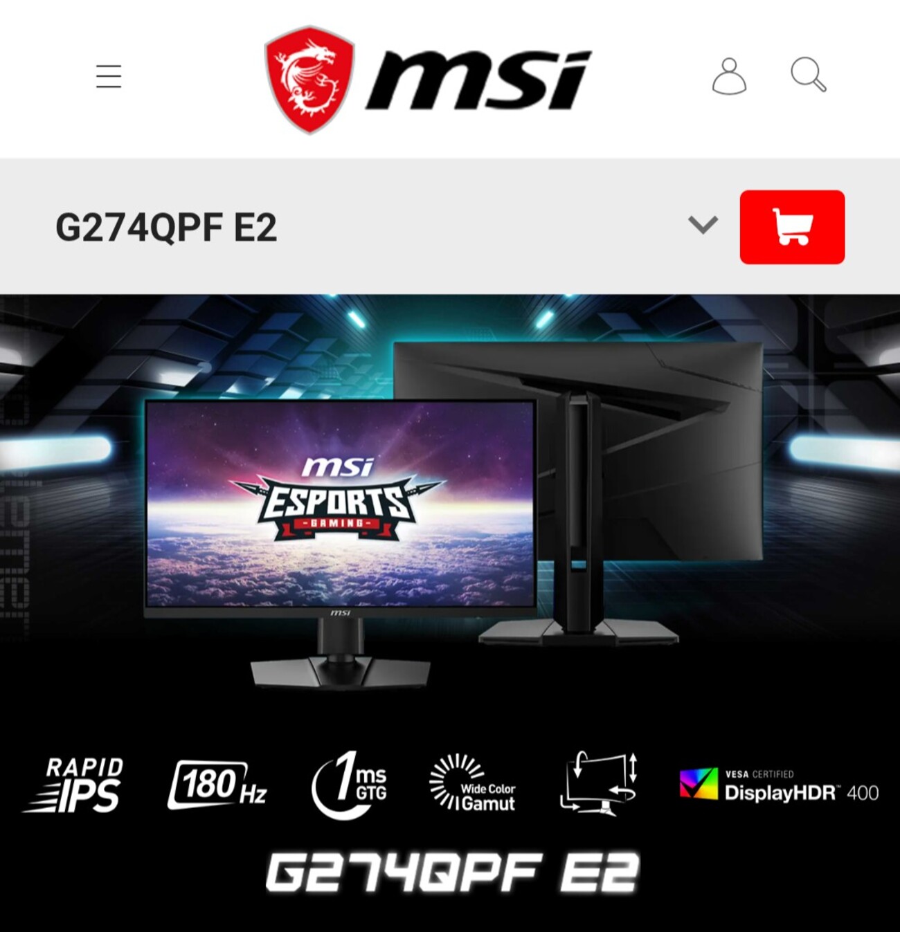 MSIのゲーミングモニター！G274QPF E2のレビュー - わらびもちのブログ