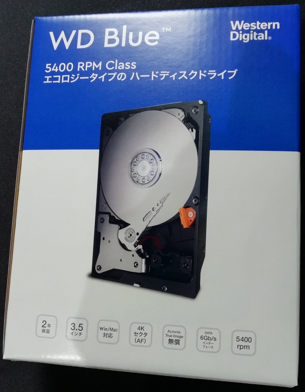 Western Digital社の6TB HDD WD60EZAZ-RT を買ってみた。 - 底辺 
