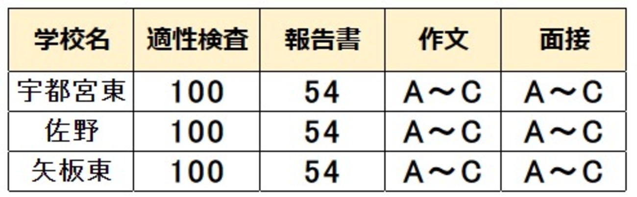 2024年度【栃木県立中高一貫校】適性検査・調査書・作文・面接の配点 