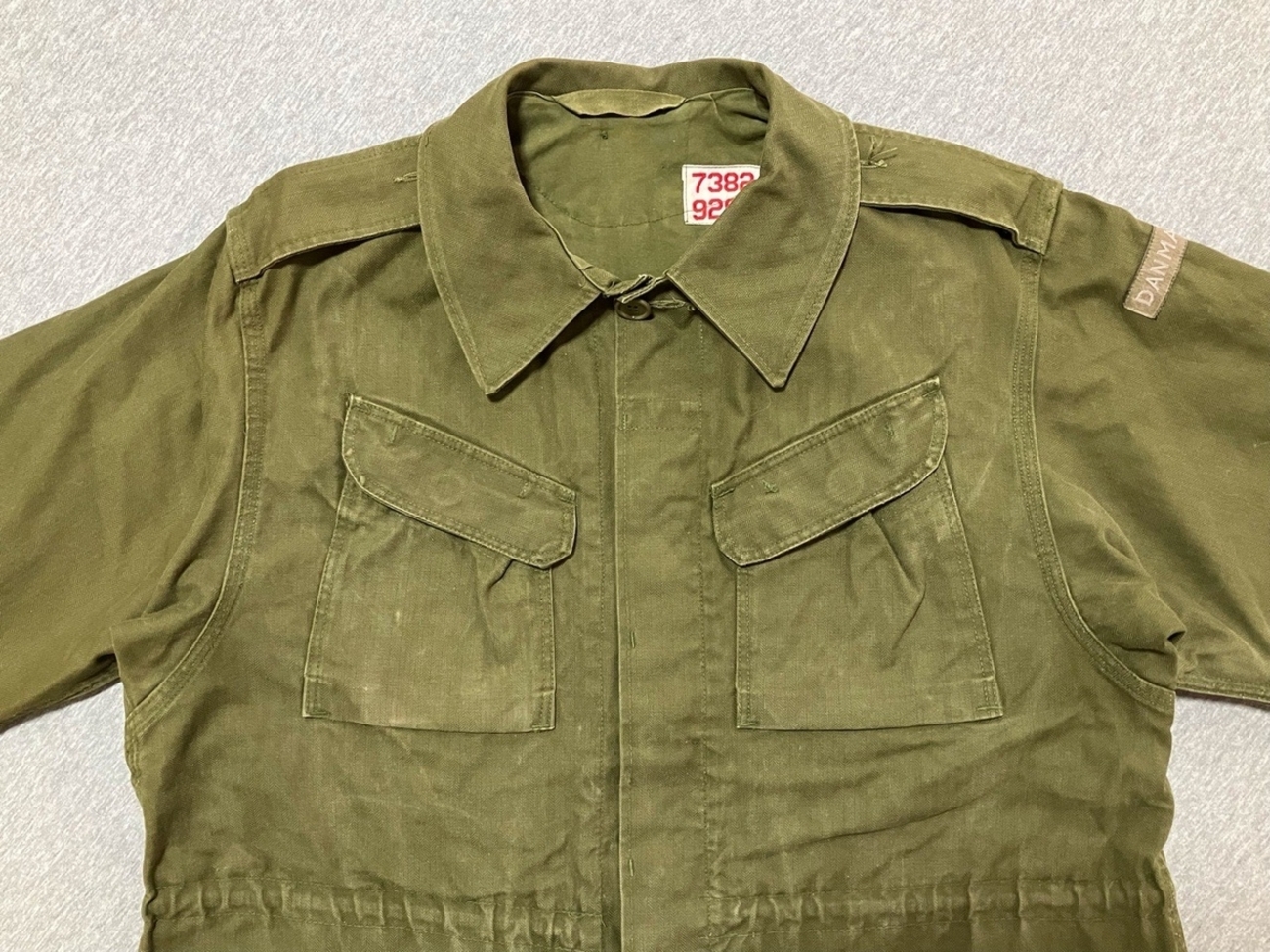 特殊な仕様です！【デンマークの軍服】陸軍M58HBTフィールドジャケット 