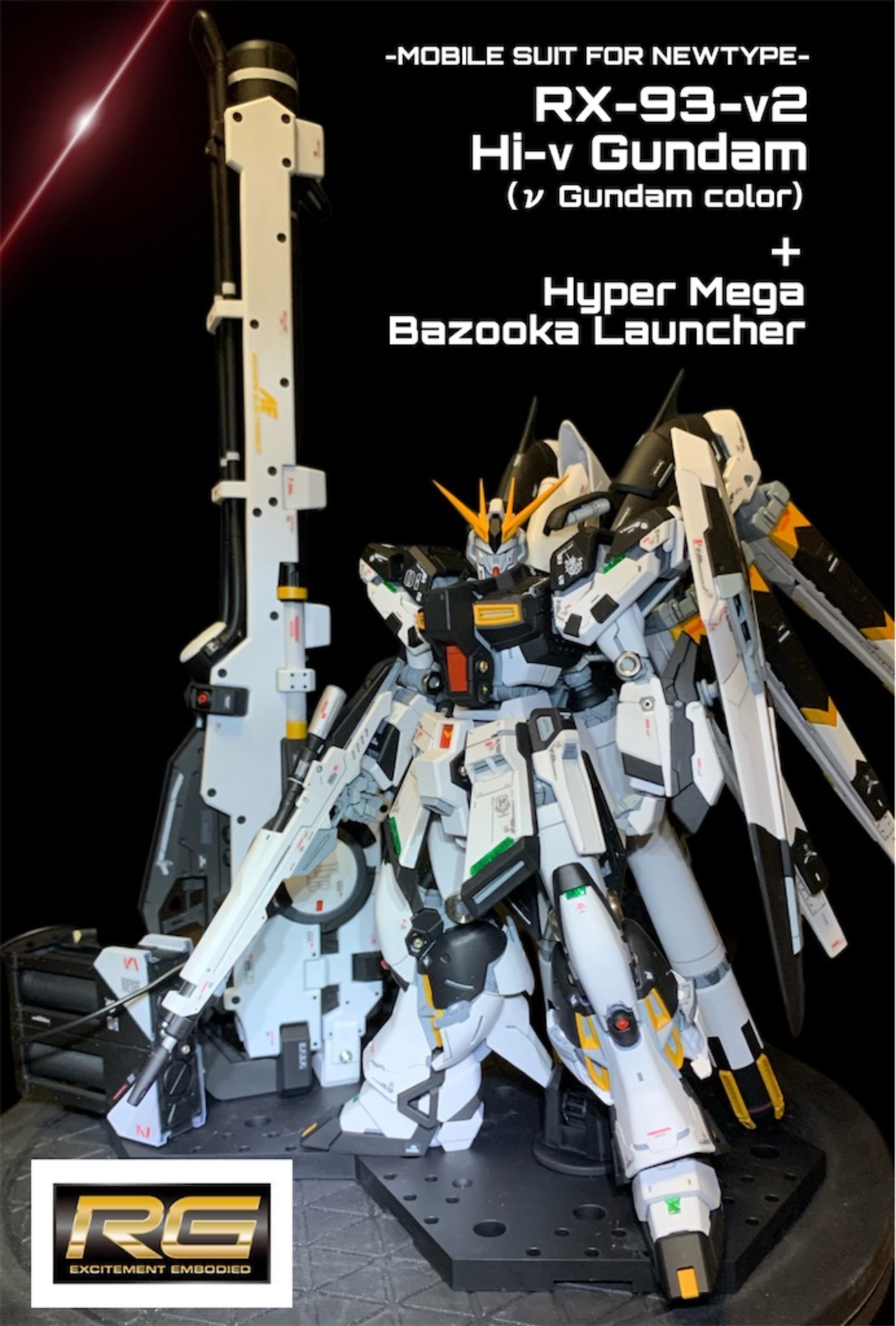RG Hiνガンダム＋ハイパーメガバズーカランチャー 作成 - miya-3
