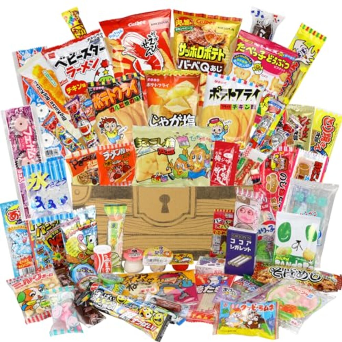 【限定1点】お菓子の詰め合わせ　まとめ売り Amazon.co.jp: お菓子 駄菓子 詰め合わせ 60種65点セット ギチギチ