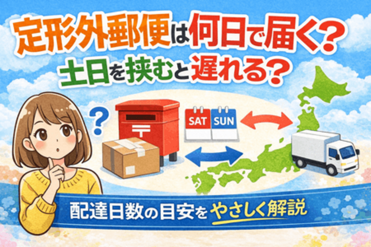 ななお★定形外の場合は土日発送出来ません‼️ 定形外郵便は何日で届く？土日を挟むと遅れる？配達日数の目安を