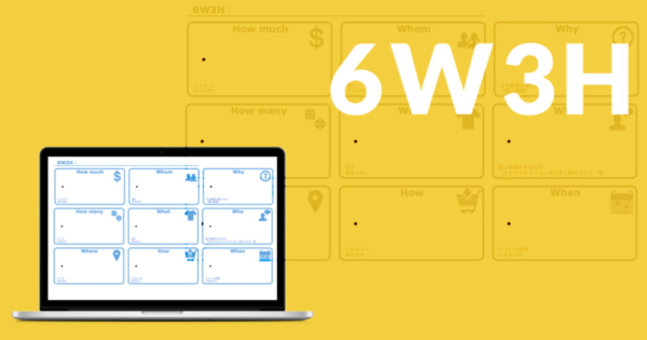 共同編集できる！6W3Hシート - Template Pocket