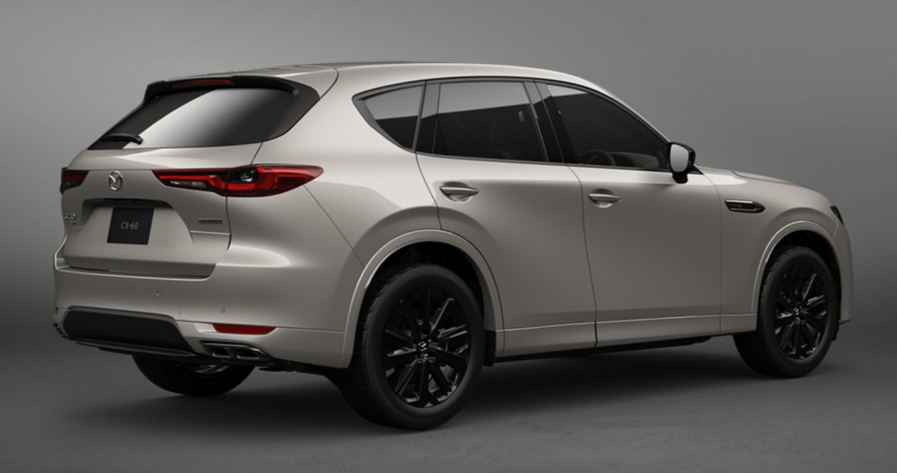 ボディカラーがプラチナクォーツメタリックなCX-60のより詳しい実車 