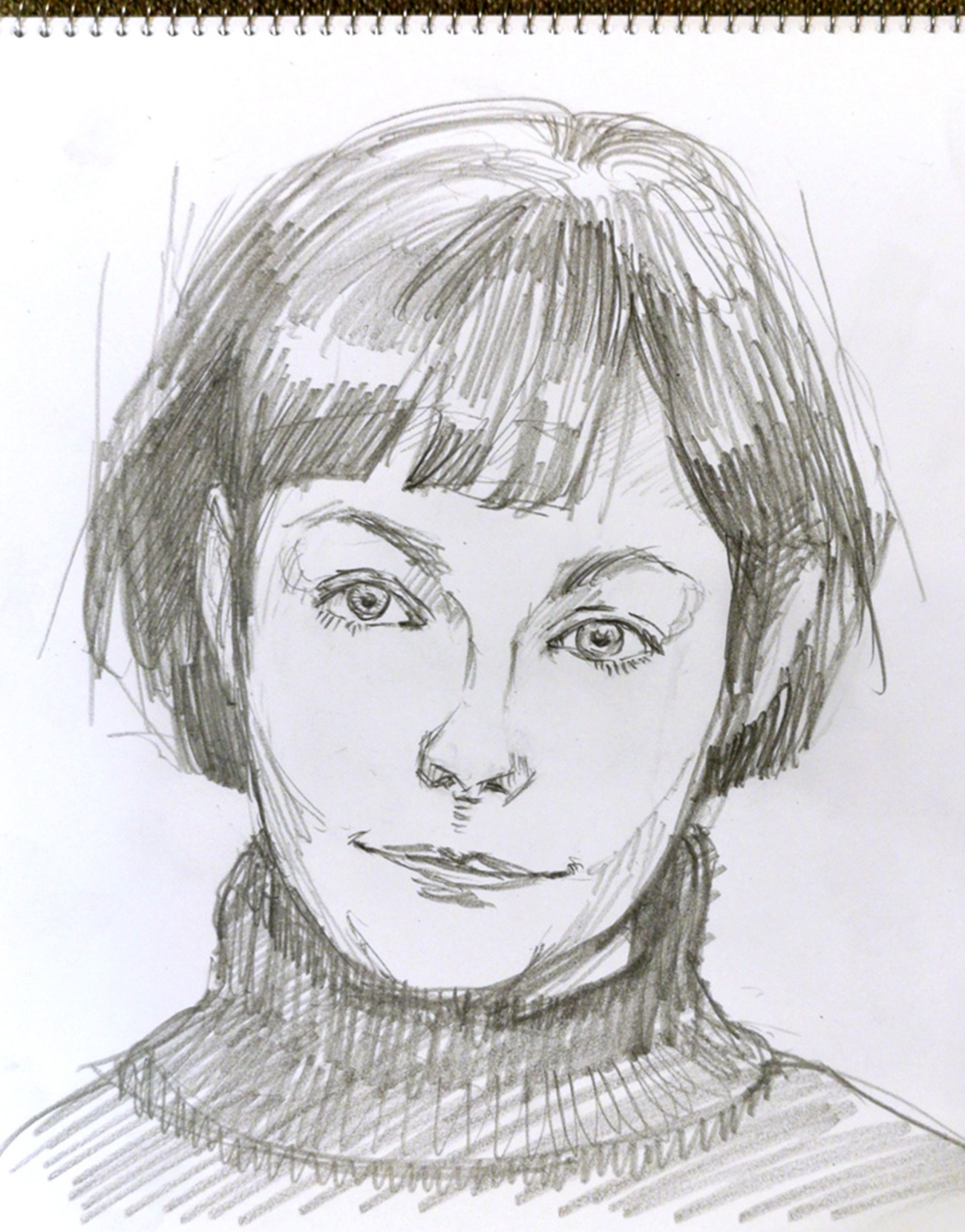 鉛筆で人の顔を描く - 描いた絵の記録