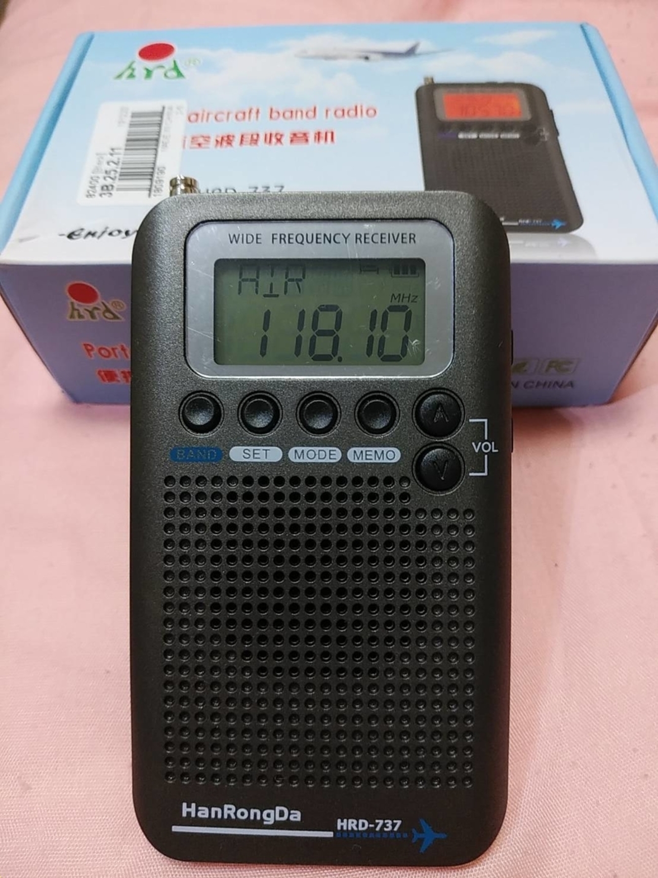 Aircraft band radio docooler hrd 737 Hrd-737 Full Band Band Receiver FM AM SW CB Air VHF World Band LCD