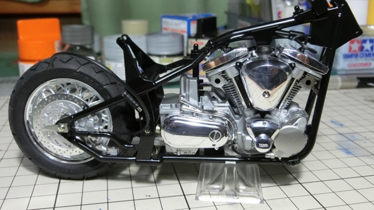 1/12 YAMAHA XV1600 ロードスター 製作記04 - たまに乗るバイク乗りの 