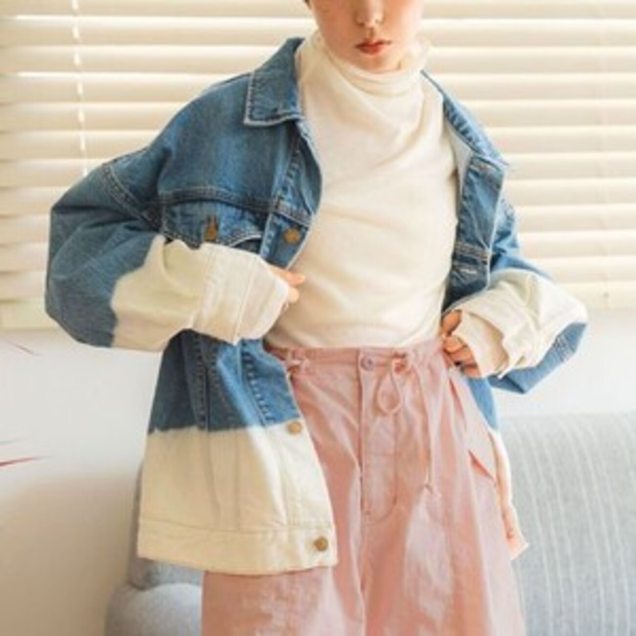 新品】LOEWE カーディガン 釣り合う L ネイビー オレンジ 永瀬廉着用