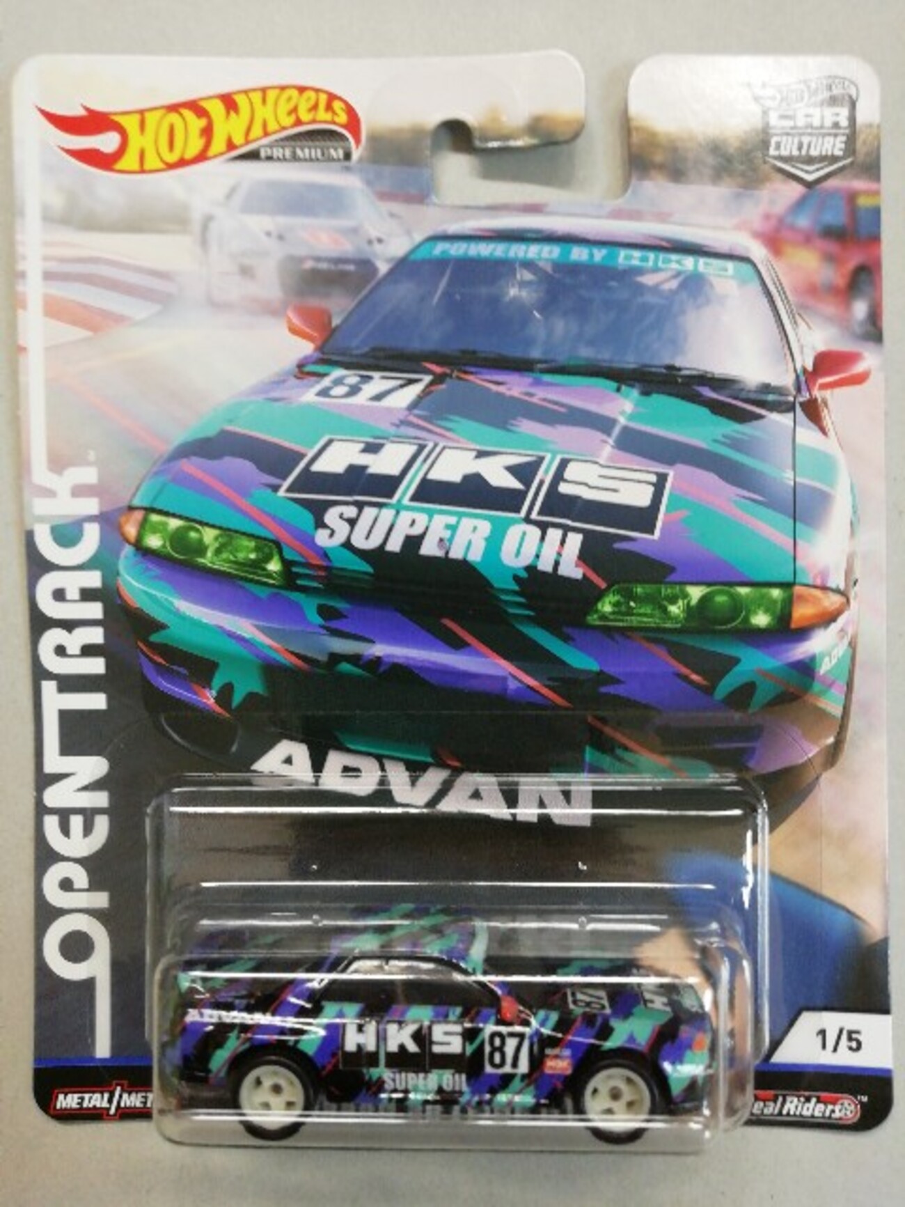 ホットウィール】カーカルチャーOPEN TRACK SKYLINE GT-R【R32Gr.A HKS 
