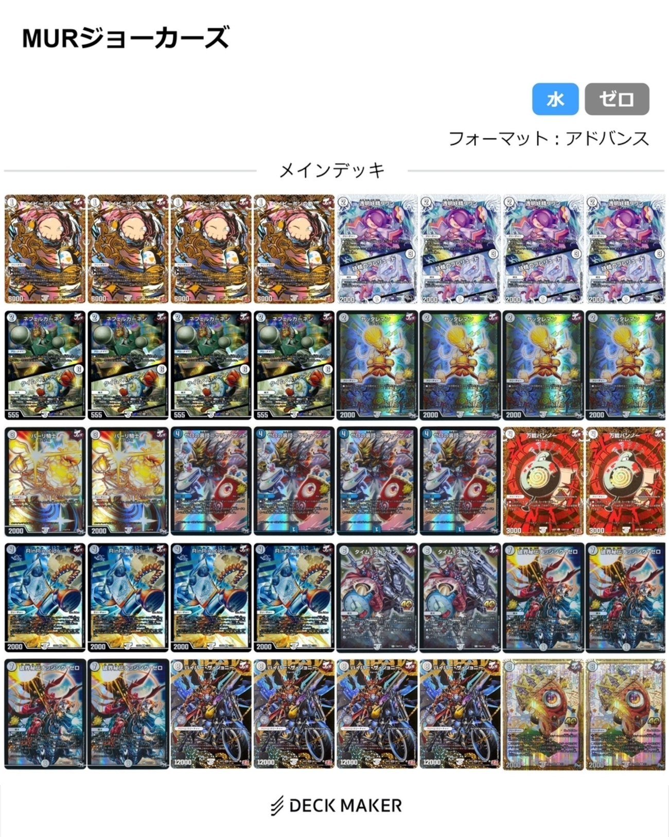 デッキ紹介ー【ハイパーエナジー】型【無色ジョーカーズ】 - トリエの 